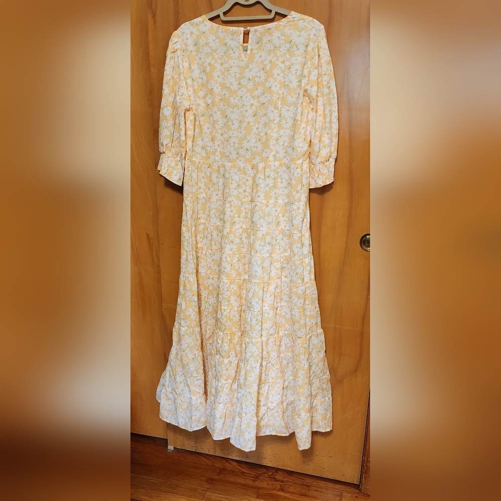 Petallush Yellow Floral Maxi Dress